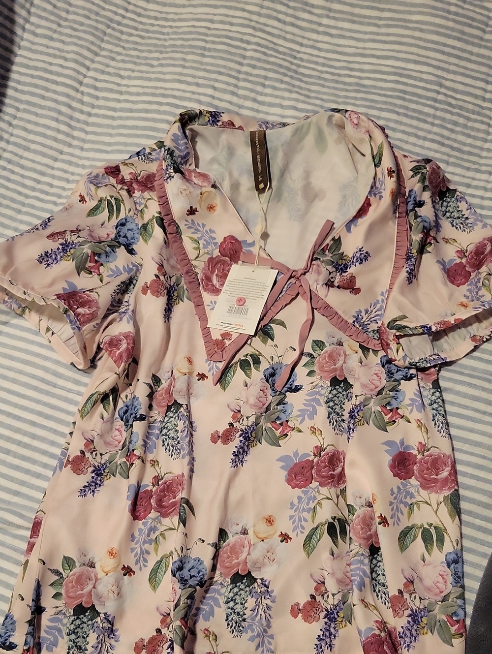 WOMEN'S L SUMMERSALT BRIDGERTON SILK PAJAMA SET!